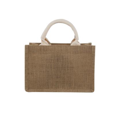 China Eco-friendly Blank Custom Printed Reusable Eco Friendly Grocery Packaging Promotion Jute Bags for sale