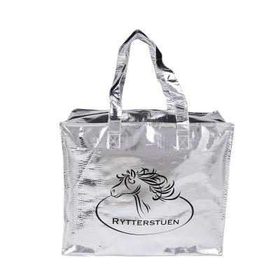 China Customized Recycled Silver Eco Friendly Manufacturers Low Price Eco Friendly PP Woven Bags for sale