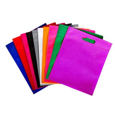 China Eco-friendly Customized Color Printed Design Printing Logo Foldable D Cut Nonwoven Bags for sale