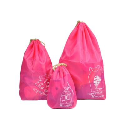 China Eco-friendly Customized Logo Printed Eco Friendly Cheap Non Woven Shopping Drawstring Bag for sale