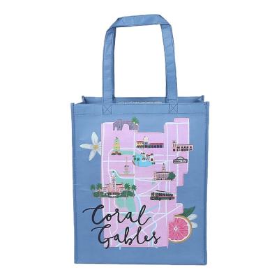 China Fashion Eco Friendly Wholesale Women Ruiding Eco Friendly Shopping Rpet Tote Bag Accept Customized Logo Customized Size, (30-50cm) Medium OEM for sale