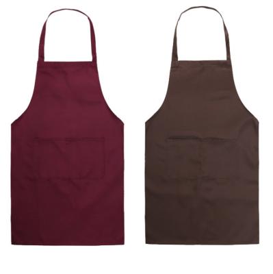 China Custom Promotional Canvas Cotton Kitchen Cooling Apron for sale