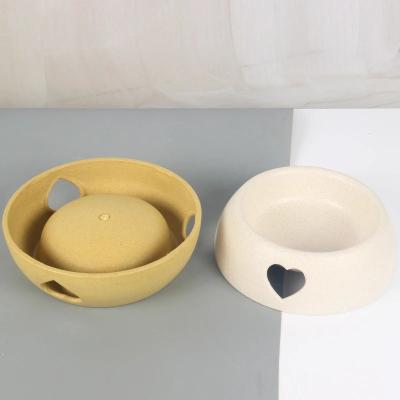 China Lovely Pet Viable Decor Heart Decor Cat Food Bowl Dog Water Bowl For Pets Cats Dogs for sale