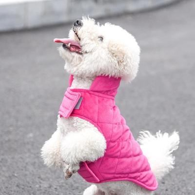 China Sustainable Dog Clothes Warm Coat For Small Large Dogs Puppy Pet Outfits Autumn Winter Windproof Dog Vest Jacket Clothing for sale