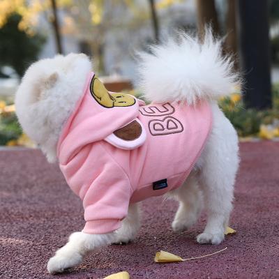 China Viable Puppy Clothes Teddy Cat Pet Winter Little Puppy Fighting Bichon Thicken Pomeranian Fall And Winter Clothing for sale