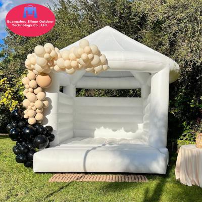 China Ourdoor Inflatable Toys White Bouncers For Inflatable Jumping Castle Wedding Inflatable White Kids Bounce House For Wedding for sale