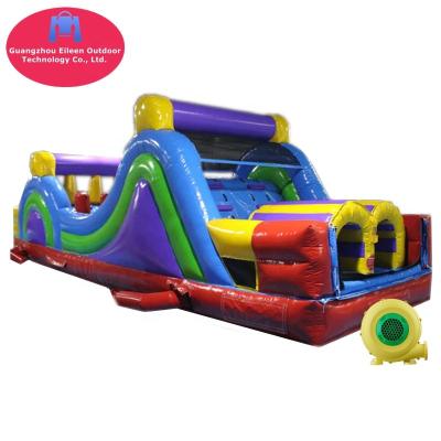 China Ourdoor Inflatable Toys Dual Lane Inflatable Obstacle Course Equipment For Kids Inflatable Bouncy Castle Obstacle Course For Sale for sale