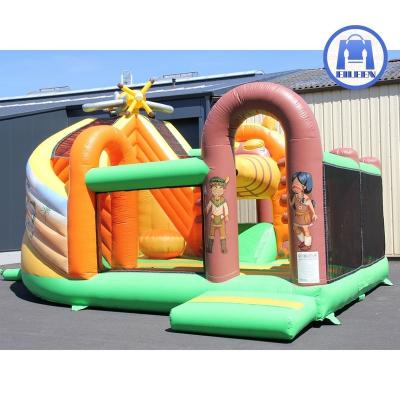 China New Design Ourdoor Inflatable Toys Inflatable Printing Kids Bounce House Combo Bouncy Castle Jumper Inflatable House and Slide For Sale for sale