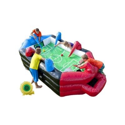 China Ourdoor Inflatable Toys Party Moonwalk PVC Air Soccer Kids Sports Commercial Blow Up Air Soccer Game Jumper Bouncy Castle Inflatable Games for sale