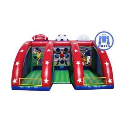 China Ourdoor Inflatable Toys Popular Interactive Game Inflatable Games 3 In 1 Inflatable Carnival Intermediate Sports Throwing Interactive Games For Kids for sale