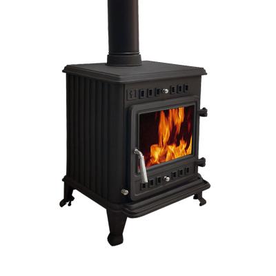 China Large Cast Iron Modern Firewood Stoves Unique Free Fireplace Fireplace Matt Paint Stove Indoor Wood Burning Fireplace for sale