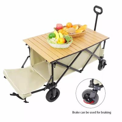 China Tools Camping Outdoor Garden Cart With Universal Wheels And Adjustable Handle Heavy Duty Folding Folding Cart for sale