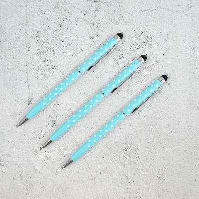 China Pen Factory Direct Colorful Promotional Ballpoint Pens With Custom Polka Dot In Stock for sale