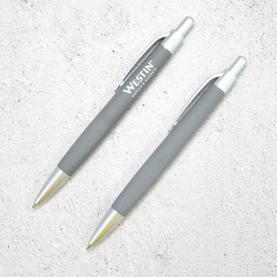 China Promotional Pen Customized Color 1.0mm Medium Tip Ballpoint Pen Click Retractable Pens for sale