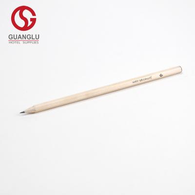 China Promotional Pencil HB 2B Logo Printed Wooden Pencils For Hotel Office School for sale