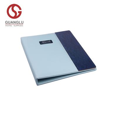 China Hot Selling A4 Three Rings Serving Binder And Menu Folder For Hotel Restaurant Bar for sale