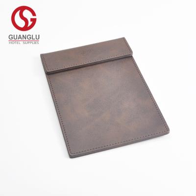 China Wholesale Classic Elegant Customized Leather Hotel Notepad Holder Made in China for sale