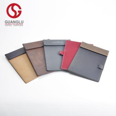 China New Stylish Style Mini Leather Notepad Holder Custom Made For Hotel Office Meeting for sale