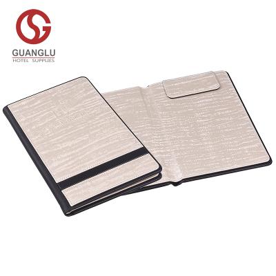 China Stylish Stylish Design PU Leather Bill Folder Enrollment Bar With Magnetic for sale