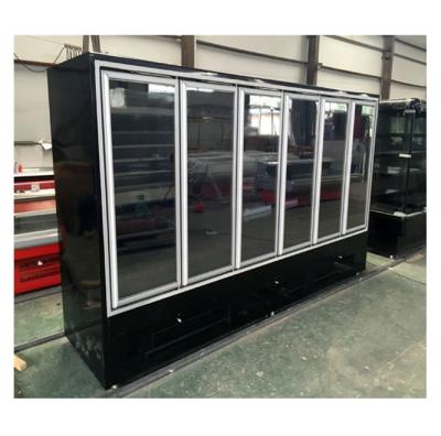 China Refrigerated Equipment Straight Beverage Refrigerator Single-temperature Supermarket Display Showcase Freezer For Drinks for sale