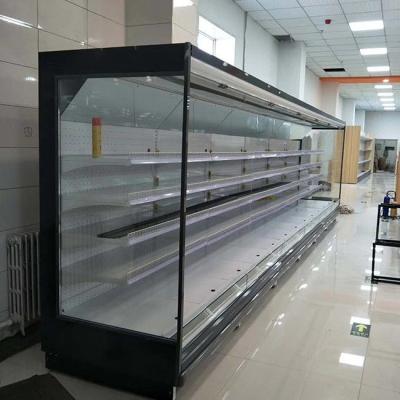 China New Single-temperature Display Multideck Fresh Vegetable Fruit Fridge Open Front Cooler Refrigerator for sale