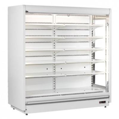 China Single-temperature Supermarket Multideck Refrigerator Display Cooler Vertical Open Showcase Fridge for sale