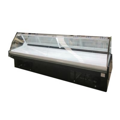 China Double-temperature Supermarket Meat Display Fridge Supermarket Meat / Seafood Display Fridge for sale