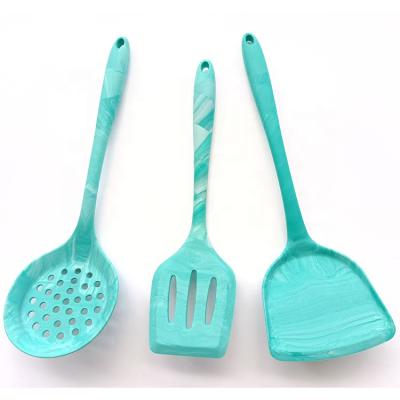 China 2021 Custom Sustainable Silicone Kitchen Utensil Set 3 Pcs Kitchen Bakery Cookware Set Cookware Sets for sale