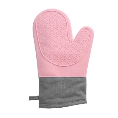 China Non-slip Cooking Heat Resistant Silicone Eco-friendly Kitchen BBQ Gloves Oven Gloves for sale