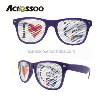 China Custom sports sunglasses logo printing pinhole sunglasses /promotional pinhole sunglasses for sale