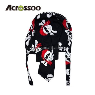 China Wholesale 100% Cotton Motorcycle Gifts Skull Pirate Bandana Hat for sale