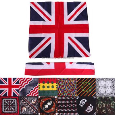 China Can be use as wristabnd country flag cotton bandanna, promotional cotton bandanna for sale