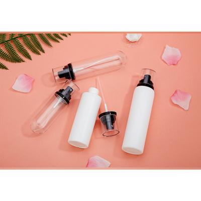 China 2022 Cosmetics New Tech Accept Customized Logo PET Plastic Black 120ml Cosmetic Spray Bottles Bulk for sale