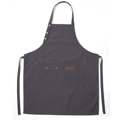 China Good Quality Canvas Chef Apron Kitchen Oil Resistant Adjustable Apron Anti-fouling Price for sale