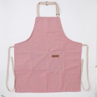 China Wholesale Hot Selling Manufacturer Simple Apron Chef Apron Stripe Anti-fouling Apron Customizable for sale