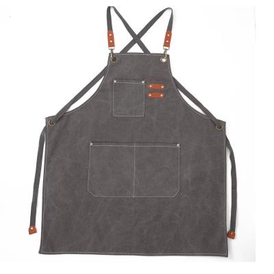 China Hot Sale Promotional Anti-fouling Canvas Apron Custom Product Kitchen Canvas Apron for sale