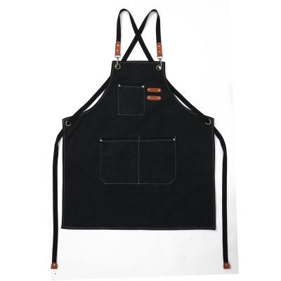 China Professional Apron Logo Barber Baking Minimalist Custom Made Canvas Apron Hot Sale Lower Prices Anti-Clogging for sale