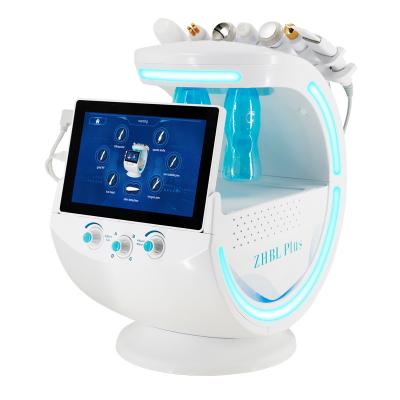 China Skin Rejuvenation Hydrogen Oxygen Bubble Hydrofacial Microdermabrasion Facial Analyzer 7 in 1 Ice Blue Smart Skin Management System Machine for sale