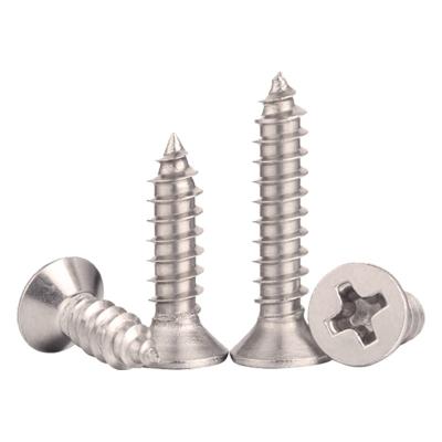 China Factory Price Wholesale Flat Head Zinc Pan OEM Wood Screws For Construction for sale