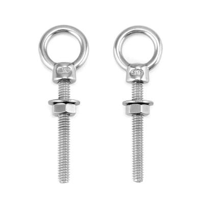 China For Easy Install/Use Maximum Corrosion Resistance Stainless Steel Fastener Lifting Ring Shoulder Threaded Eye Bolt With Gasket And Nut for sale