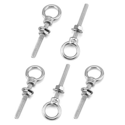 China Easy To Install / Use Max Corrosion Resistance Lifting 304 / 316 Stainless Steel Fastener Hx Eye Bolt With Washer And Nut for sale