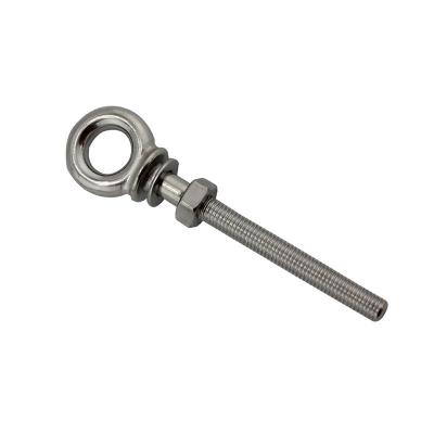 China To install easy/use corrosion resistance factory price stainless steel hardware max rigging welded eye bolt along with gasket and nut for sale