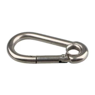 China Heavy Industry Factory Supply Carabiner Stainless Steel Hardware Snap Hook Rigging Clip With Eyelet for sale