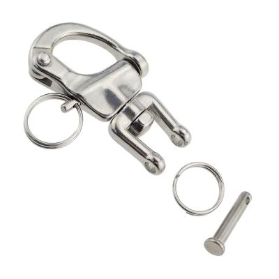 China Heavy Industry Rig Hardware D 316 Stainless Steel Adjustable Swivel Snap Shackles for sale