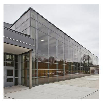 China Modern High Quality Aluminum Frame Glass Curtain Walls Unitized Glass Curtain Wall System for sale