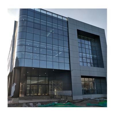 China Aluminum Alloy Structure Curtain Wall Tent Window Glass Facade Industrial Curtain Wall System for sale