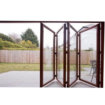 China Modern Aluminum Foshan Doors Glass Security Door And Windows Folding Doors For Balcony for sale