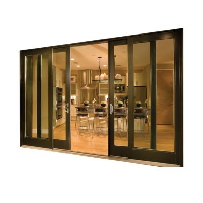 China Modern Sound Insulation Double Glazed Tempered Glass Floor to Ceiling Windows and Sliding Doors for Balcony Patio Front Entrance for sale