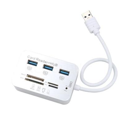 China USB 3.0 Port Super HUB 4 Multi Speed ​​Micro Card Reader Adapter For Macbook MSD-CRU-01 for sale