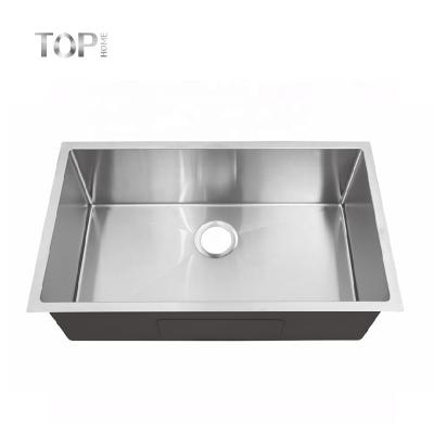 China Modern High Quality Undermount Kitchen Sink Stainless Steel Single Bowl Dishwash Sink for sale